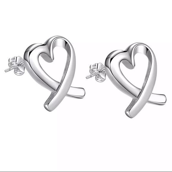 Jewelry - Sterling Silver Heart Earrings